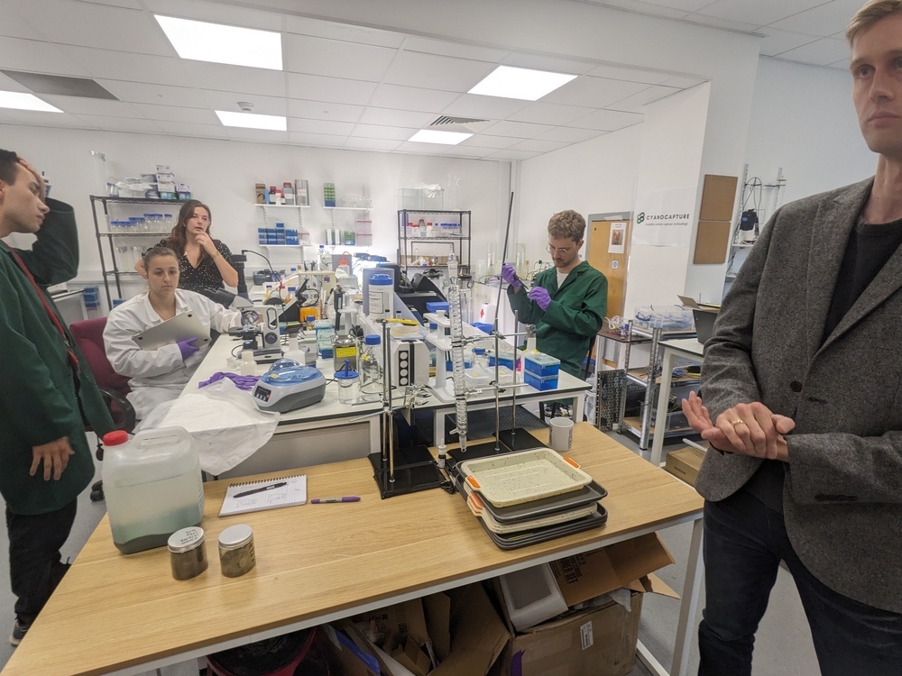 OXFORD, England - CyanoCapture, a biotech startup in Oxford Science Park designing cyanobacteria carbon capture process