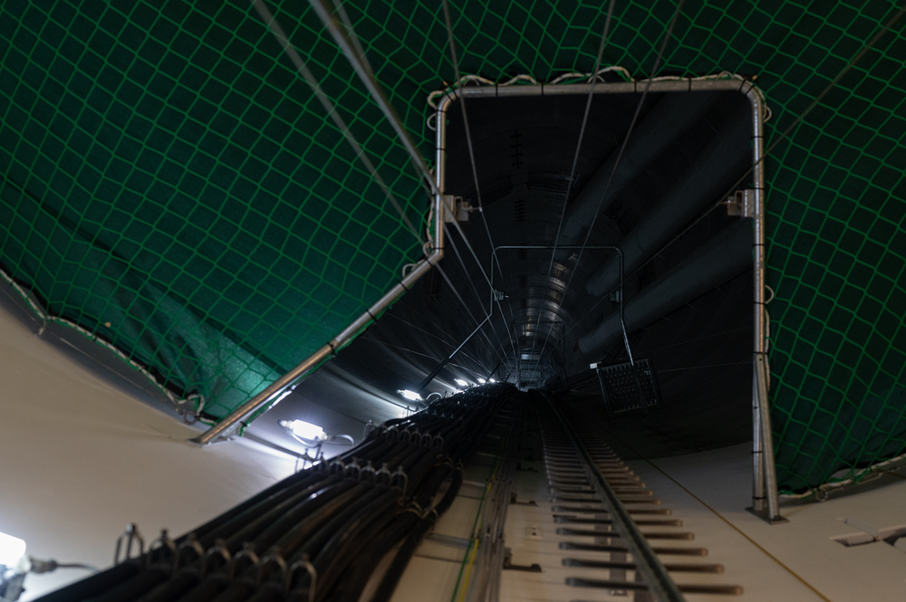 FREIBURG, Germany - Inside wind turbine purchased by farmer collective