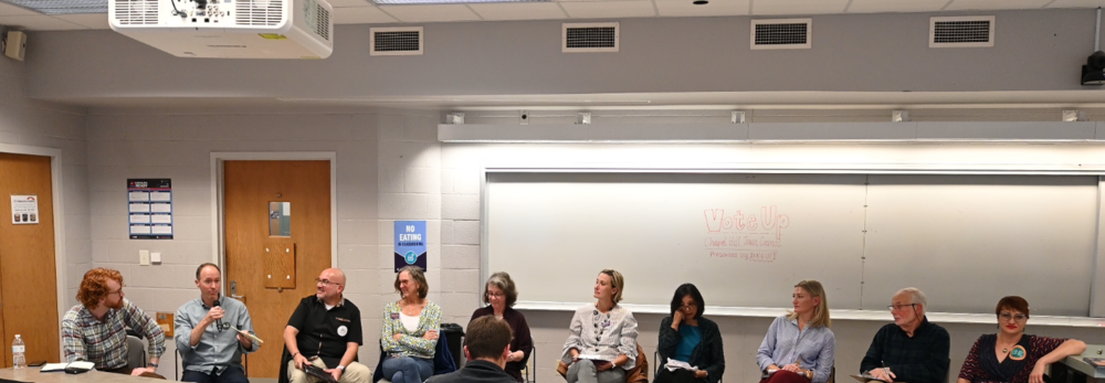 Created VoteUP Town Hall for Chapel Hill council and mayoral candidates