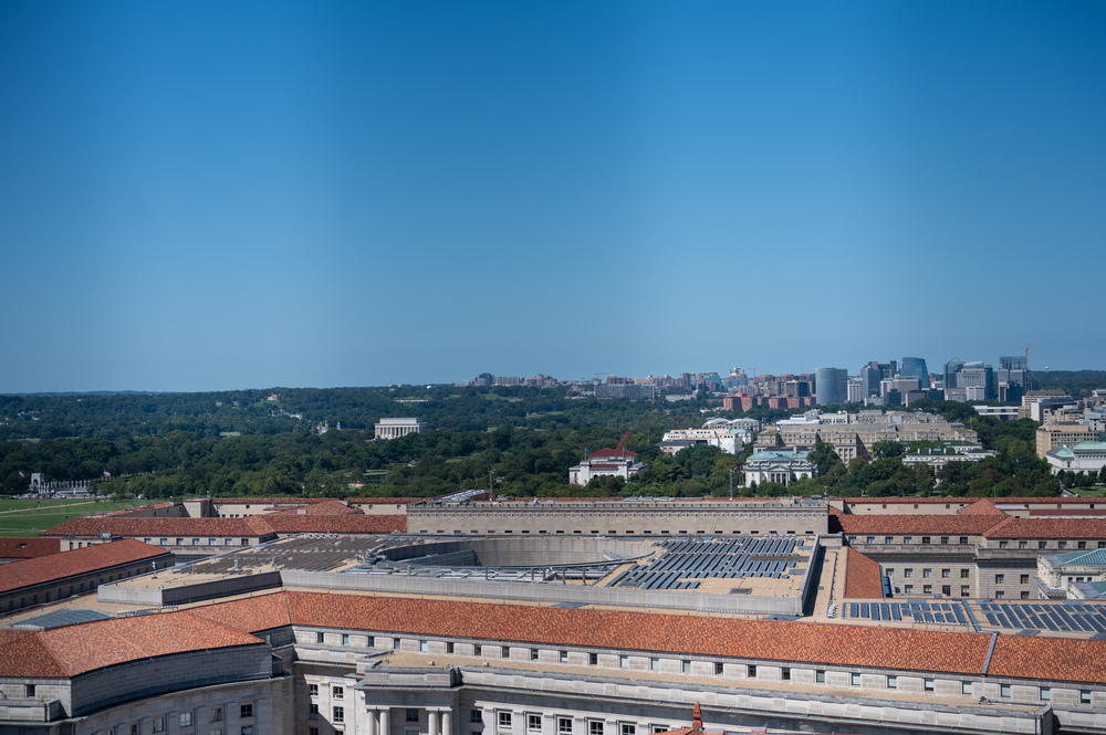 WASHINGTON D.C., USA - Solar panels on federal buildings - General Services Administration has millions for building energy efficiency upgrades